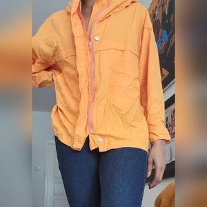 Orange Cargo Hoodie